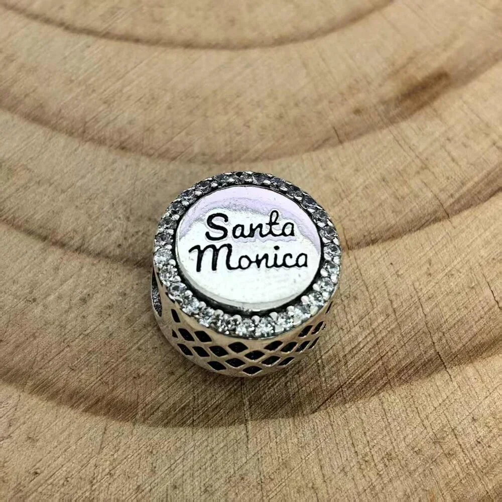 Santa Monica Beach charm, S925 Silver Bracelets